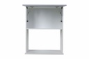 Alacena Potenza 0.60 1puerta porta microondas blanco/alum.