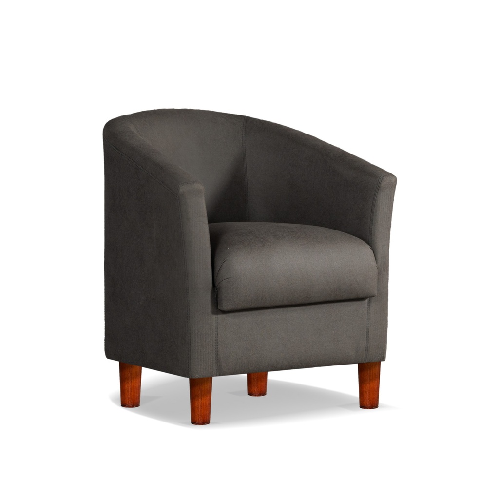 Sillón Individual Perla 0.60x0.65 m Cuerotex grey