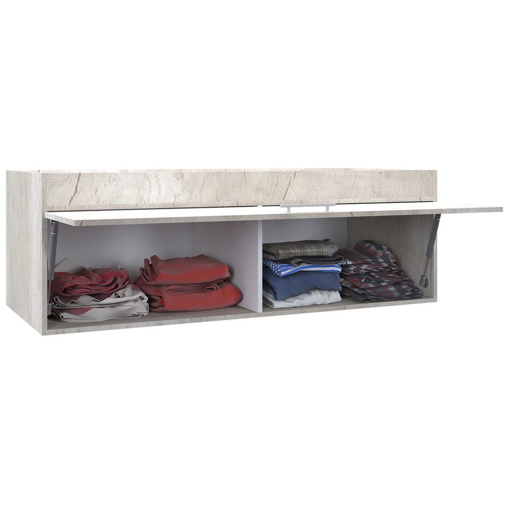 Modulo baulera de 1 puerta rebatible 136x47x60cm helsinky