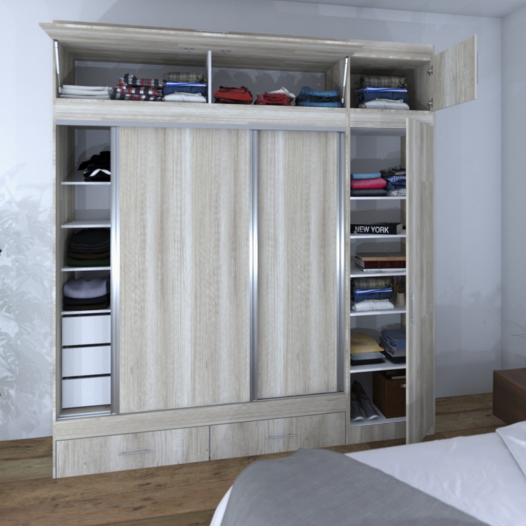 Modulo Lateral Corsa Para Vestidor 62 X200 Helsinski