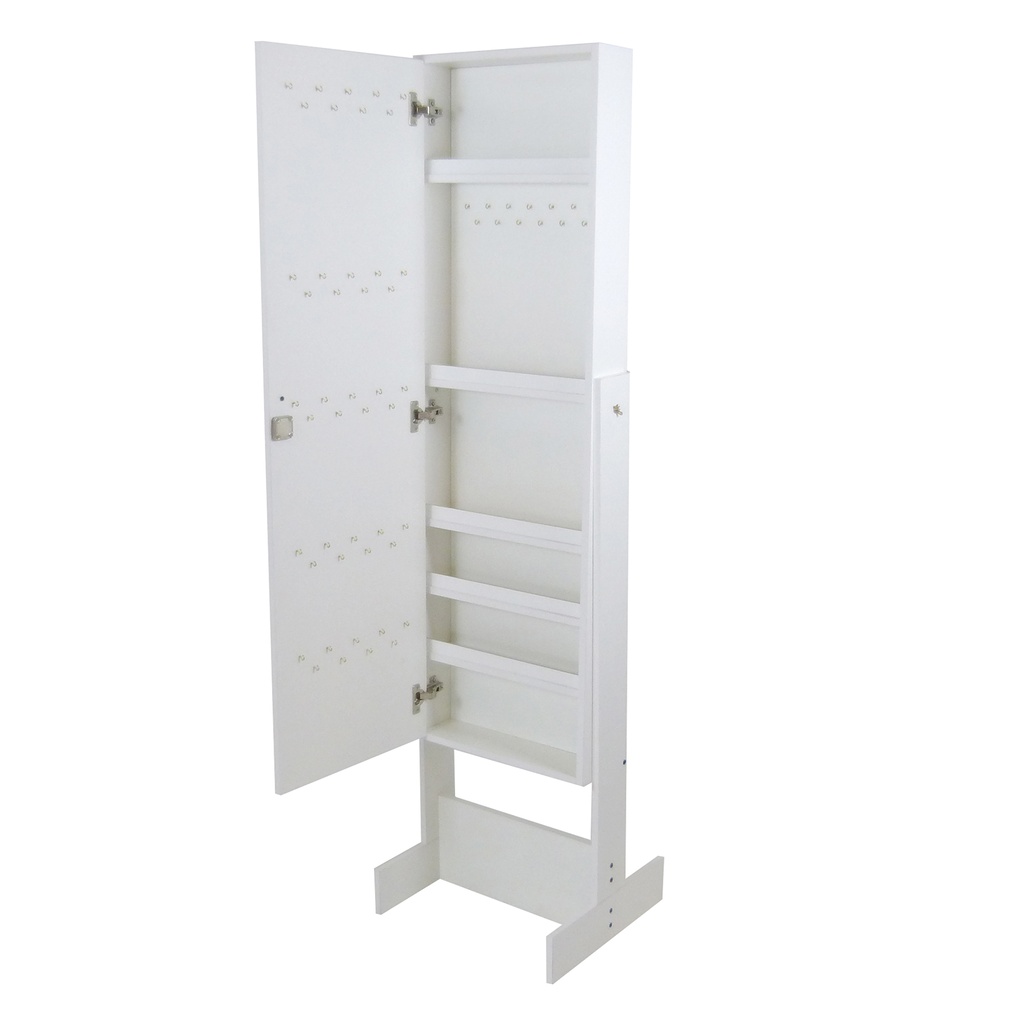 Porta Objetos Bijoutero Con Espejo Blanco