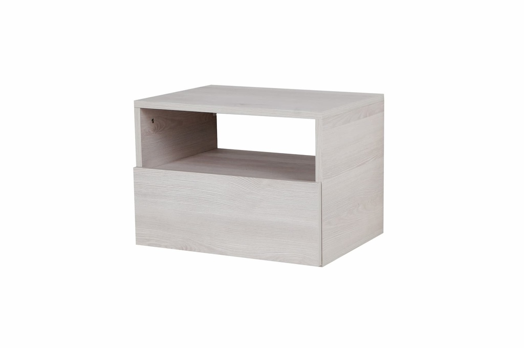 Mesa De Luz Flotante 1C Murano Pino Blanco