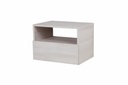 Mesa De Luz Flotante 1C Murano Pino Blanco