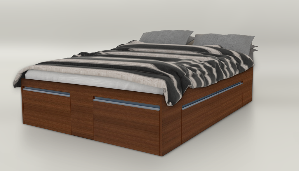 Cama Flex Ext 140-160 Tabaco