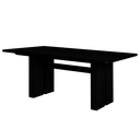 Mesa Fija Genoud Base Central 2,60 Mts  negro