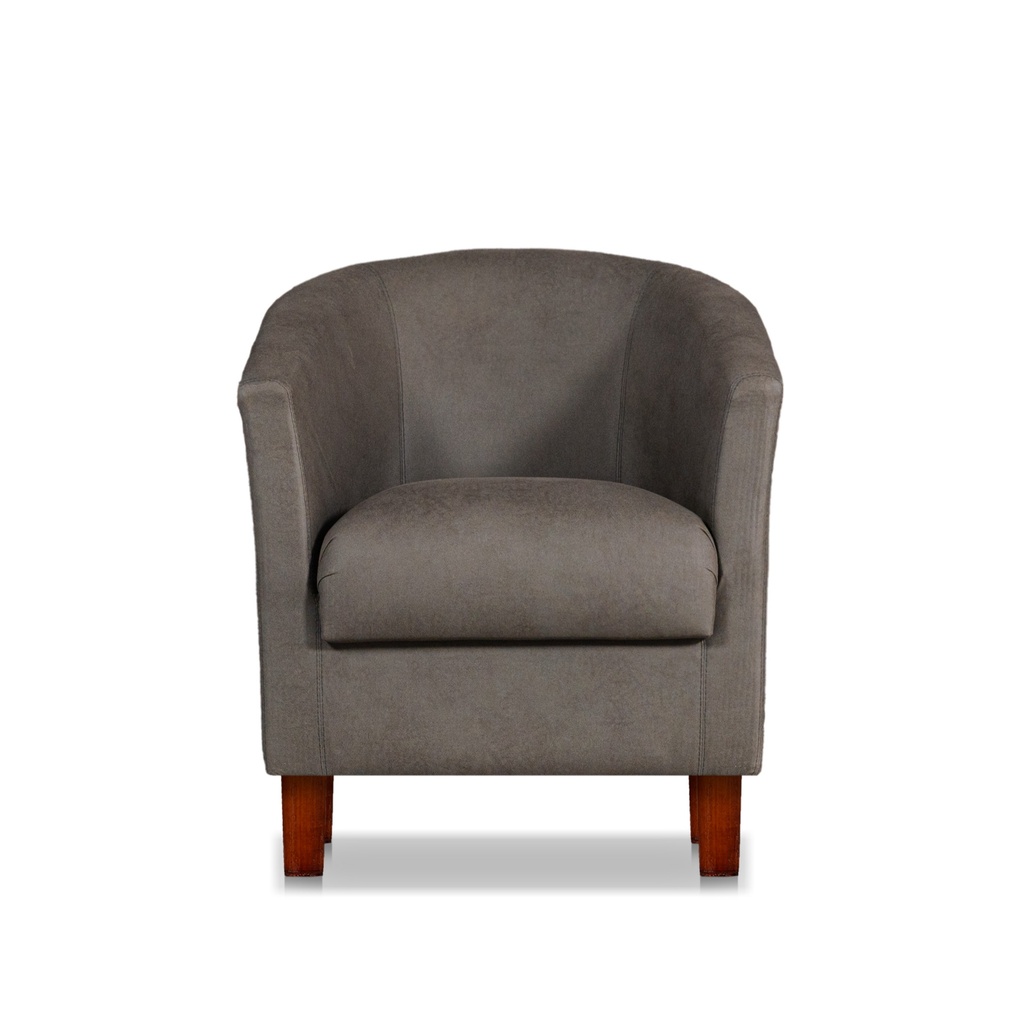 Sillón Individual Perla 0.60x0.65 m Cuerotex grey
