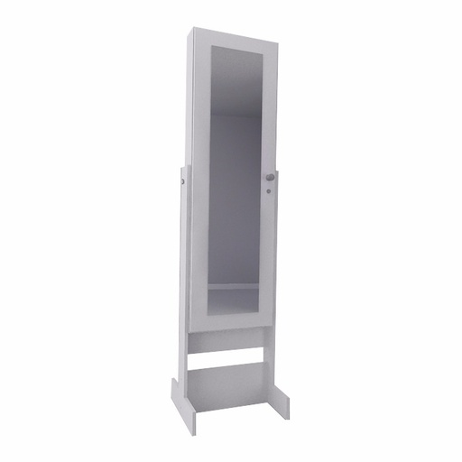 [2018-BLA] Porta Objetos Bijoutero Con Espejo Blanco