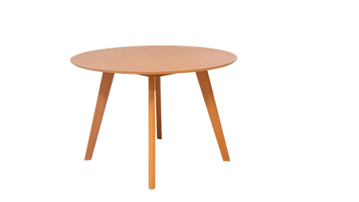 [410409] Mesa Hedda Redonda 120 Lustre Roble Leriex